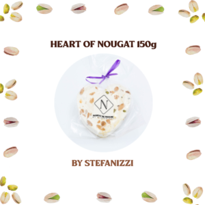 Heart of nougat 150 g small white background | Nougatdepaname