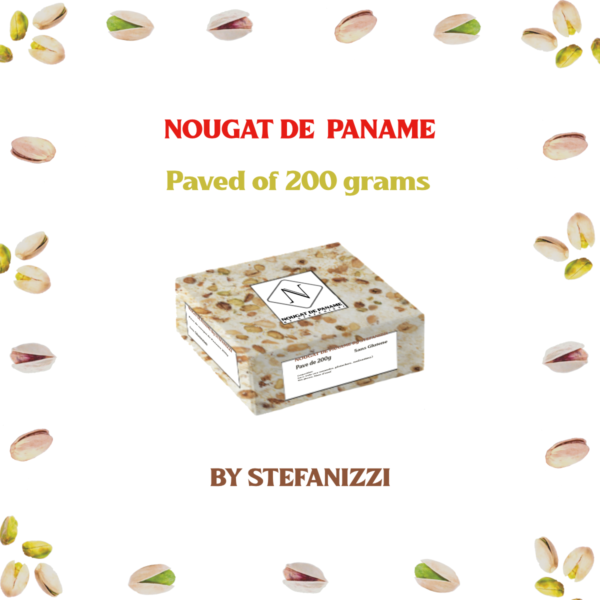 Paved of 200 grams small white background | Nougatdepaname