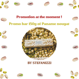 Promo bar 150g of Paname nougat small white background | Nougat de Paname